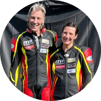Peter Schröder & Caroline Zimmermann, Rennfahrer-Duo und Roxor Testimonials